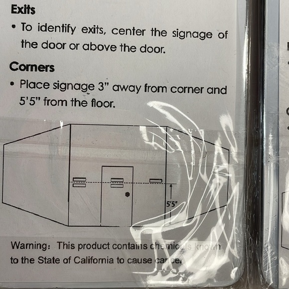 Lot of 4 Self-stick signs signage Restrooms, Men, Women, No Soliciting - Picture 7 of 7